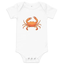 Load image into Gallery viewer, Blue Crab Baby short sleeve one piece - Little Hometown
