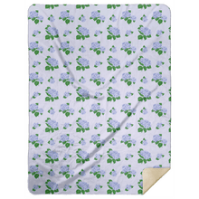 Load image into Gallery viewer, Blue Hydrangea Plush Throw Blanket 60x80 - Little Hometown
