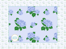 Load image into Gallery viewer, Blue Hydrangea Plush Throw Blanket 60x80 - Little Hometown

