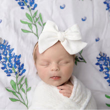 Load image into Gallery viewer, Bluebonnets Baby Muslin Swaddle Blanket - Little Hometown
