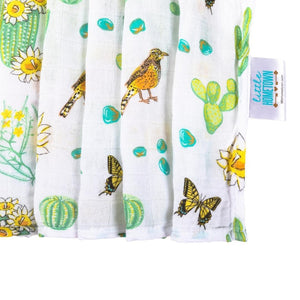 Cactus Blossom Baby Muslin Swaddle Blanket - Little Hometown