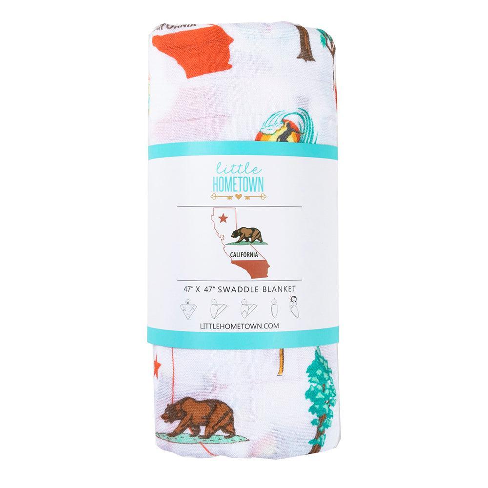 California Baby Muslin Swaddle Blanket - Little Hometown