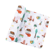 Load image into Gallery viewer, California Baby Muslin Swaddle Blanket - Little Hometown
