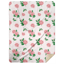 Load image into Gallery viewer, Camellia Plush Throw Blanket 60x80 - Little Hometown
