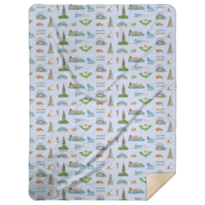 Chicago Plush Throw Blanket 60x80 - Little Hometown