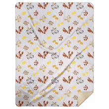 Load image into Gallery viewer, Clam Bake Plush Throw Blanket 60x80 - Little Hometown
