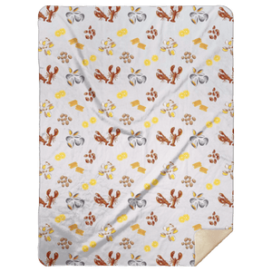 Clam Bake Plush Throw Blanket 60x80 - Little Hometown