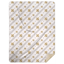 Load image into Gallery viewer, Fleur De Lis Plush Throw Blanket 60x80 - Little Hometown
