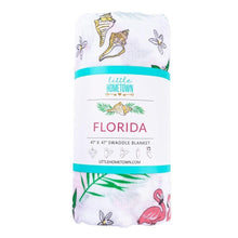 Load image into Gallery viewer, Florida Baby Muslin Swaddle Blanket (Floral) - Little Hometown
