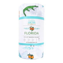 Load image into Gallery viewer, Florida Baby Muslin Swaddle Blanket - Little Hometown
