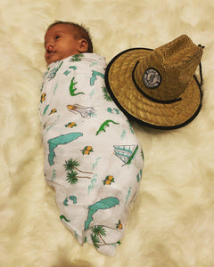 Florida Baby Muslin Swaddle Blanket - Little Hometown