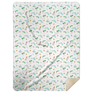 Florida Plush Throw Blanket 60x80 - Little Hometown