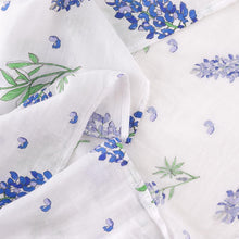 Load image into Gallery viewer, Gift Set: Bluebonnets Baby Muslin Swaddle Blanket and Burp Cloth/Bib Combo - Little Hometown
