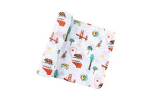 Load image into Gallery viewer, Gift Set: California Baby Muslin Swaddle Blanket and Burp Cloth/Bib Combo - Little Hometown
