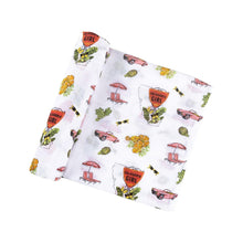 Load image into Gallery viewer, Gift Set: California Girl Muslin Swaddle Blanket and Burp Cloth/Bib Combo - Little Hometown
