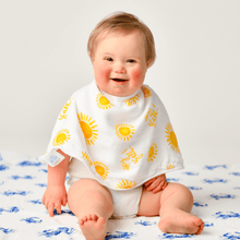 Load image into Gallery viewer, Gift Set: Hey Y&#39;all Baby Muslin Swaddle Blanket and Burp Cloth/Bib Combo - Little Hometown
