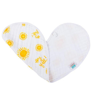 Gift set with "Hey Y'all" muslin swaddle blanket and burp cloth/bib combo, featuring a Southern theme.