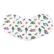 Load image into Gallery viewer, Gift Set: Louisiana Baby Muslin Swaddle Blanket and Burp Cloth/Bib Combo - Little Hometown
