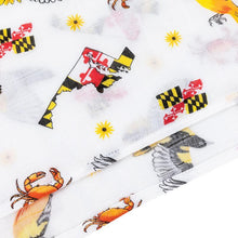 Load image into Gallery viewer, Gift Set: Maryland Baby Muslin Swaddle Blanket and Burp Cloth/Bib Combo - Little Hometown
