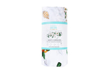 Load image into Gallery viewer, Gift Set: North Carolina Baby Muslin Swaddle Blanket and Burp Cloth/Bib Combo (Floral) - Little Hometown

