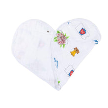 Load image into Gallery viewer, Gift Set: Pennsylvania Baby Muslin Swaddle Blanket and Burp Cloth/Bib Combo - Little Hometown
