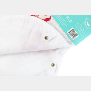 Gift Set: Pink Crab Baby Muslin Swaddle Blanket and Burp Cloth/Bib Combo - Little Hometown