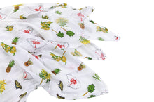 Load image into Gallery viewer, Gift Set: South Carolina Girl Baby Muslin Swaddle Blanket and Burp Cloth/Bib Combo - Little Hometown
