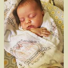 Load image into Gallery viewer, Gift Set: Southern Belle Baby Muslin Swaddle Blanket and Burp Cloth/Bib Combo - Little Hometown
