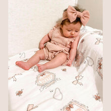 Load image into Gallery viewer, Gift Set: Southern Belle Baby Muslin Swaddle Blanket and Burp Cloth/Bib Combo - Little Hometown
