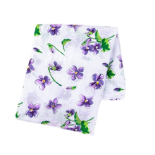 Load image into Gallery viewer, Gift Set: Violet Baby Muslin Swaddle Blanket and Burp Cloth/Bib Combo - Little Hometown
