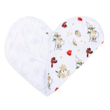 Load image into Gallery viewer, Gift Set: Virginia Baby Muslin Swaddle Blanket and Burp Cloth/Bib Combo (Floral) - Little Hometown
