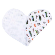 Load image into Gallery viewer, Gift Set: Washington D.C. Baby Muslin Swaddle Blanket and Burp Cloth/Bib Combo - Little Hometown
