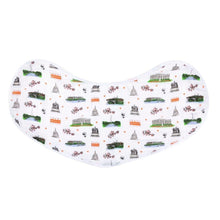 Load image into Gallery viewer, Gift Set: Washington D.C. Baby Muslin Swaddle Blanket and Burp Cloth/Bib Combo - Little Hometown
