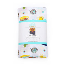 Load image into Gallery viewer, GiftSet: Arizona Baby Muslin Swaddle Blanket and Burp Cloth/Bib Combo - Little Hometown
