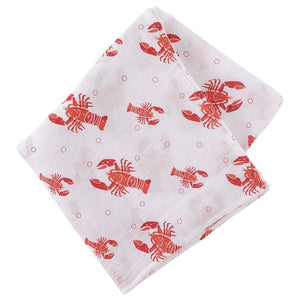 Heads and Tails Baby Muslin Swaddle Receiving Blanket - Little Hometown