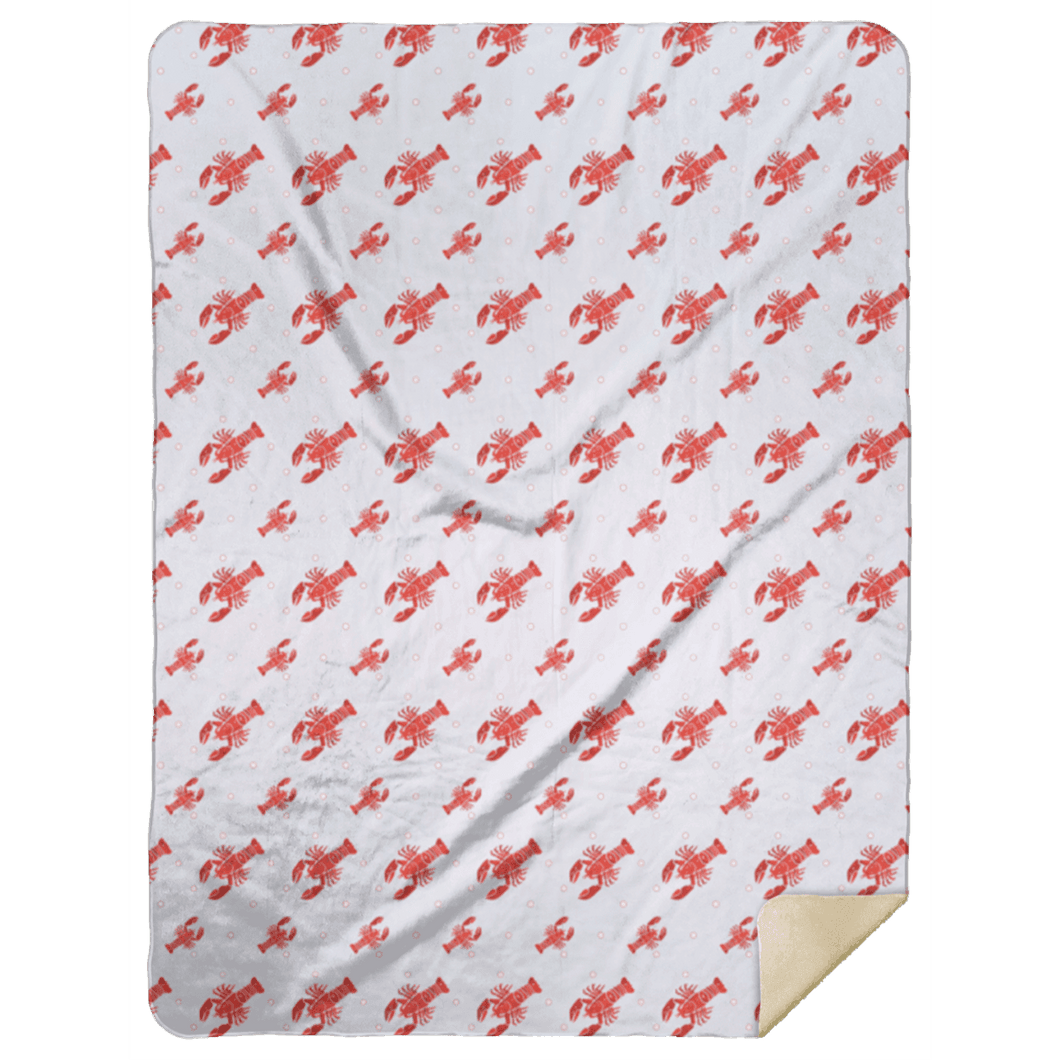 Heads or Tails Plush Throw Blanket 60x80 Crawfish Lobster - Little Hometown