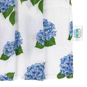 Hydrangeas Baby Muslin Swaddle Receiving Blanket - Little Hometown