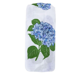 Hydrangeas Baby Muslin Swaddle Receiving Blanket - Little Hometown