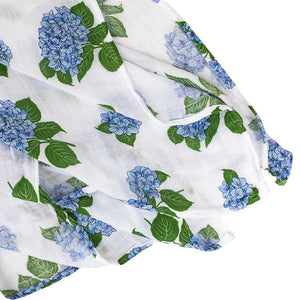 Hydrangeas Baby Muslin Swaddle Receiving Blanket - Little Hometown