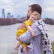 Load image into Gallery viewer, Indiana Baby Muslin Swaddle Receiving Blanket - Little Hometown
