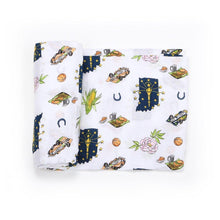 Load image into Gallery viewer, Indiana Baby Muslin Swaddle Receiving Blanket - Little Hometown
