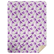 Load image into Gallery viewer, Iris Plush Throw Blanket 60x80 - Little Hometown
