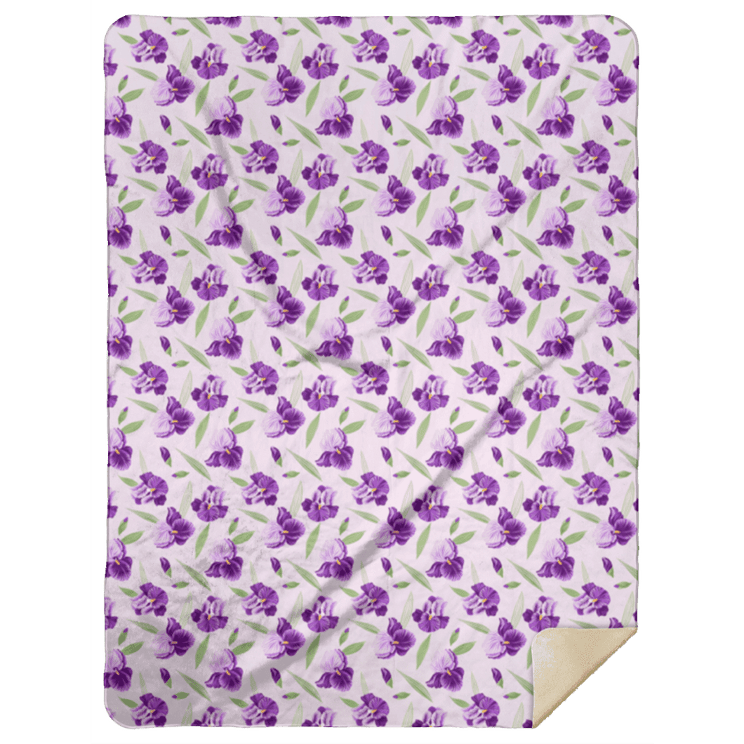 Iris Plush Throw Blanket 60x80 - Little Hometown