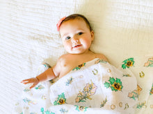 Load image into Gallery viewer, Kentucky Baby (Floral) Muslin Swaddle Receiving Blanket - Little Hometown
