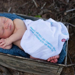 Louisiana Baby Boy Baby Muslin Swaddle Receiving Blanket - Little Hometown