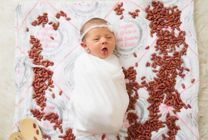 Louisiana Baby Girl Muslin Swaddle Receiving Blanket - Little Hometown