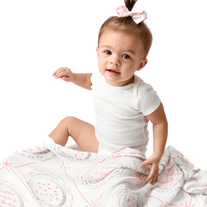 Louisiana Baby Girl Muslin Swaddle Receiving Blanket - Little Hometown