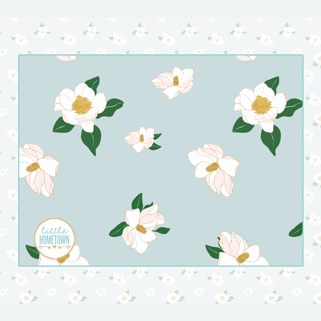 Soft, plush throw blanket with a magnolia flower pattern in pastel colors, measuring 60x80 inches.