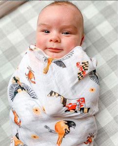 Maryland Baby Muslin Swaddle Receiving Blanket - Little Hometown