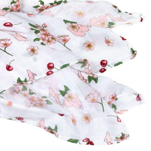 Load image into Gallery viewer, Michigan Baby Muslin Swaddle Receiving Blanket (Floral) - Little Hometown
